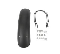 Fonowx Retro Motorcycle Front Wheel Mud Guard Smooth Vintage Curve Material with Black Metal Bracket Full Mounting Kit Look Suitable for Builds