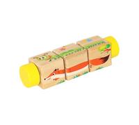 Fonowx Rotating Wooden Toy - A Tricky Puzzle Game to Promote Strategic Thinking, Concentration And Learning Ability, Yellow