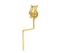 Fonowx Saxophone Music Stand Instrument Lyre Clip Holder Rest With Rigid Iron Frame Windproof Sheet Clamp Adjustable Screw Portable Attachment Suitable for, Gold, B-Type Alto Saxophone Long