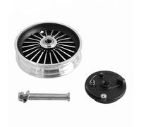 Fonowx Scooter Wheel Wheel Hub Axle Assembly Replacement Pre Assembled Drum Brake Wheel Set Components Aluminum Alloy Steel suitable for city commuting workshop repairs