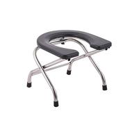 Fonowx Seniors Folding Toilet Seat Commodes Chair Seniors Squatting Toilet Stool Chair Elderly, Height 30cm