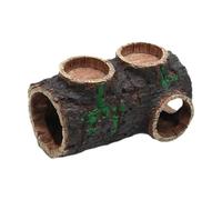 Fonowx Simulation Resin Aquarium Decorations Decaying Trunk for Fish Corn Snake