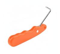 Fonowx Skating Lace Tightener Folding Skate Lace Tightener Ice Skate Lace Tool Handheld Lace Puller With Lightweight Grip And Metal Hook Suitable for practice coaching, Array, Orange