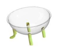 Fonowx Space Capsule Acrylic Cat Bed Bowl Transparent Dome Lightweight Easy to Clean Raised Furniture Sturdy Pet Bed Sleeping Nest, Green