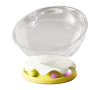 Fonowx Space Capsule Cat Bed for Cats Featuring a Transparent Hammock and Nesting Area, Diameter 32cm