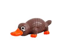 Fonowx Squeaky Interactive Toy Dog Toy Easy to Clean Latex Enrichment Toys Puppy Toys Durable Chew Toy for Small and Medium Dogs Puppy Toys for Indoor Outdoor Stress Relief, Flat-billed Duck