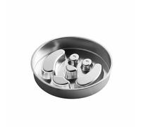 Fonowx Stainless Steel Bowl Slow Eating Pet Food Dish Stable Base Feeding Utensil Easy Cleaning Suitable for Canine Use, 22CM, Dog Face