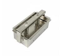Fonowx Stainless Steel Meat Form Press Culinary Tool Meat Compactor SPR Lock System Material Professional Suitable for Kitchen Cook, 1KG, Removable Bottom