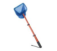 Fonowx Table Tennis Ball Catcher with Telescopic Net, Practical Net Bag, Adjustable Length, Ball Collection Container, Blue