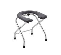 Fonowx Toilet Safety Rail, Seniors Folding Toilet Seat, Folding Portable Versatile Toilet Chair Seniors Squatting Toilet Stool Chair Also for Patients, People with Limited Mobility, Height 40cm
