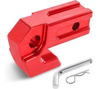 Fonowx Trailer Hitch Coupling Lock Towing Lock Hardware Ball Mount Accessory Aluminum Alloy Structure for safe connection suitable for boat trailers highway drives cargo, Red