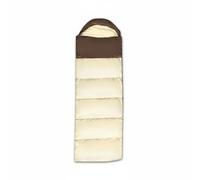 Fonowx Travel Sleeping Sack Envelope Sleeping Bag Adult Camping Bag Portable Bag Lightweight Polyester Lined Warm Hollow Lining suitable for hiking travel casual overnight, Coffee White, 1kg
