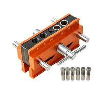 Fonowx Vertical Hole Opener Dowel Jig Tool Drill Guide Clamp Jig Positioning Guide with Secure Clamping Stable Alignment Suitable for Carpentry Furniture Assembly Repair Work, Standard Model