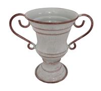 Fonowx Vintage Pot, Rustic, Ideal for Decorating A Table, White