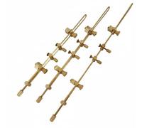 Fonowx Violin Repair Clamp Adjustable Brass Luthier Tool Precision Seam Restoration Crack Repair Clamp Shielded Construction Suitable for Orchestra Workshop Use