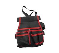 Fonowx Waist Tool Bag Pack for Gardeners with Organizer and Utility Belt Pouch for Hand Tools, Red