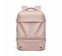 Fonowx Waterproof Travel Pack Vacuum Compression Backpack Laptop Backpack Travel Backpack Daypack With USB Charging Port And Adjustable Chest Buckle Suitable, Pink, Pink, 16 Inch