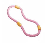 Fonowx Women Fitness Hoop Waist Hoop Exercise Equipment With Soft Surface Responsive Springing Support Foldable Compact Storage Alloy Steel Spring Build, Pink, 4 Jin