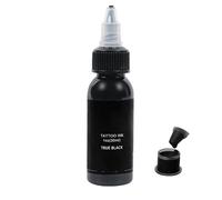 FONPOO 30 ml Tattoo Ink, 1 oz Black Tattoo Pigment for Lining and Shading, No Fading, Easy to Dye, Black Tattoo Ink Permanent for Tattoos and Permanent Eyebrows