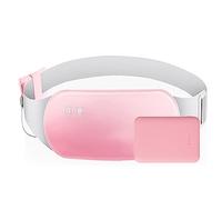 FONPOO Menstrual Heating Pad with 5000 mAh Power Bank, 3 Temperature & 3 Massage Modes, Period Heat Pad Belt for Stomach, Back Pain Relief