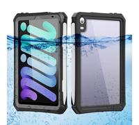 FONREST IP68 Waterproof Case Compatible with iPad mini (A17 Pro 7th Gen) 8.3'' 2024/ Mini 6 w/Pencil Holder Kickstand Shock-Dust-Proof Full-Sealing Cover Compatible with Magic Keyboard A2993 A2995