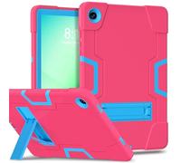 FONREST Rugged Case for Samsung-Galaxy-Tab-A11+Plus/A9+Plus 11 inch with Kickstand, Heavy Duty Hybrid PC+Silicon Shock-Proof Tough Robust Armor Cover Kids-friendly SM-X230/X235/X236 (Rose+Blue)