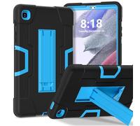 FONREST Rugged Case for Samsung Galaxy Tab A7 Lite 8.7 Inch (SM-T220/T225/T227)2021 with Kickstand, Kids-friendly Heavy Duty Hybrid PC+Silicon Shock-Proof Tablet Armor Cover (Black+Blue)
