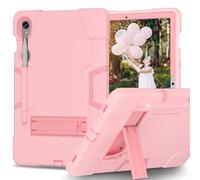 FONREST Rugged Case for Samsung Galaxy Tab S10 Lite 10.9 inch 2025 SM-X400/X406B/S10 FE/S9 FE with Kickstand S Pen Holder, Heavy Duty Hybrid Shock-Proof Armor Cover Kids-friendly (Rose Gold)