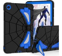 FONREST Rugged Kids Case for Samsung-Galaxy-Tab-A11+Plus/A9+Plus 11 inch with Dual kickstand S Pen Holder, Shockproof PC+Silicon Heavy Duty Tough Children Cover SM-X230/X235/X236 (Black/Blue)