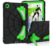 FONREST Rugged Kids Case for Samsung-Galaxy-Tab-A11+Plus/A9+Plus 11 inch with Dual kickstand S Pen Holder, Shockproof PC+Silicon Heavy Duty Tough Children Cover SM-X230/X235/X236 (Black/Green)