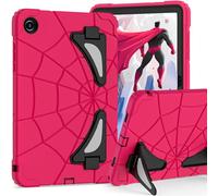 FONREST Rugged Kids Case for Samsung-Galaxy-Tab-A11+Plus/A9+Plus 11 inch with Dual kickstand S Pen Holder, Shockproof PC+Silicon Heavy Duty Tough Children Cover SM-X230/X235/X236 (Rose/Black)