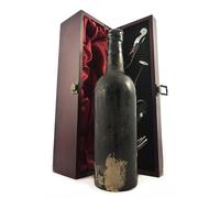 Fonseca Vintage Port 1948 (in neck) in a silk lined wooden box with four wine accessories, 1 x 750ml