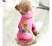Font Back to School Pet Dog Hoodies Dog Clothes for Small Dogs Vest Chihuahua Clothes Warm Coat Jacket Autumn Puppy Outfits Cats Dogs Clothing 2XL