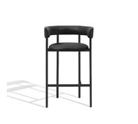 Font Bar Stool with Armrest 75 cm Dunes Anthracitee/Black Frame