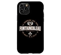 Fontainebleau France Coordinates Napoleon and Fleur de Lis Case for iPhone 11 Pro