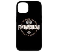 Fontainebleau France Coordinates Napoleon and Fleur de Lis Case for iPhone 13