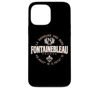 Fontainebleau France Coordinates Napoleon and Fleur de Lis Case for iPhone 13 Pro Max