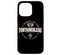 Fontainebleau France Coordinates Napoleon and Fleur de Lis Case for iPhone 14 Pro Max