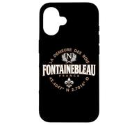 Fontainebleau France Coordinates Napoleon and Fleur de Lis Case for iPhone 16