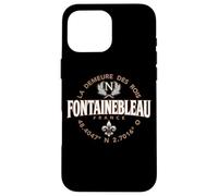 Fontainebleau France Coordinates Napoleon and Fleur de Lis Case for iPhone 16 Pro Max