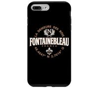 Fontainebleau France Coordinates Napoleon and Fleur de Lis Case for iPhone 7 Plus/8 Plus