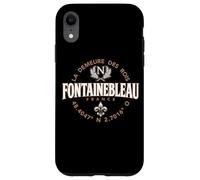 Fontainebleau France Coordinates Napoleon and Fleur de Lis Case for iPhone XR