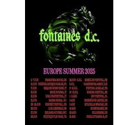 Fontaines D.C European Tour 2025 A3 Print Poster Wall Art Home Decor Album Gift Present Photo Living Room Dining Room Bedroom Unframed Concert Tour Gig Live Show Music Arena