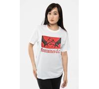 Fontaines D.C. Gothic Band Logo T-Shirt in White | Size: Small Fontaines D.C. White S