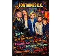 Fontaines D.C Music Poster Print Fans Irish Wall Art Print - Unframed Fan Glossy Artwork Unique Home Décor Gift Teenager Bedroom Mancave Britpop