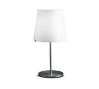 FontanaArte 3247 Table Lamp Large Satin/ Brushed Nickel/ White