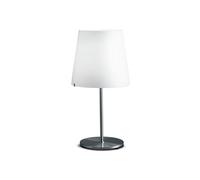 FontanaArte 3247 Table Lamp Small Satin/ Brushed Nickel/ White