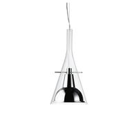FontanaArte Flute Pendant Transparent/ Chrome