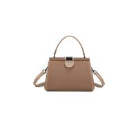 Fontanella Fashion Harper Frame Pu Leather Top Handle Crossbody Bag In Taupe Taupe One Size