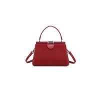 Fontanella Fashion Harper Frame Pu Leather Top Handle Crossbody Bag In Wine Wine One Size